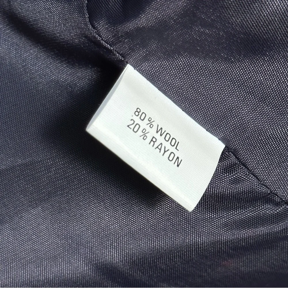 Julia Design Navy Wool Rayon Blend Blazer - Size 11 - Timeless‎ Sophistication